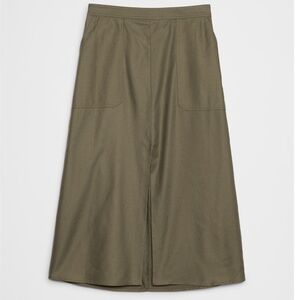 Banana Republic Factory Twill Pencil Midi Skirt
